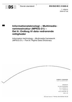 DANSK DS/ISO/IEC 21000-6
