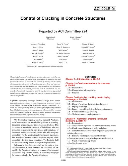ACI 224R-01