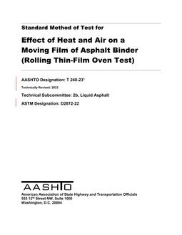 AASHTO T 240-23