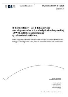 DANSK DS/EN IEC 61169-1-4