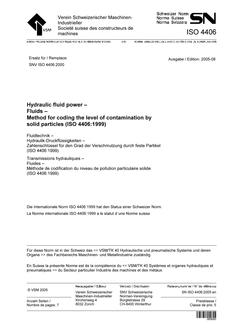 SNV SN ISO 4406