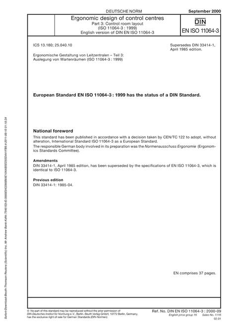 DIN EN ISO 11064-3