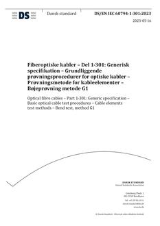 DANSK DS/EN IEC 60794-1-301