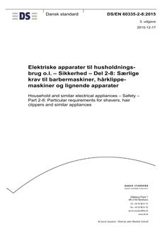 DANSK DS/EN 60335-2-8