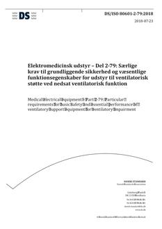 DANSK DS/ISO 80601-2-79