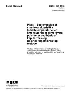 DANSK DS/EN ISO 3146