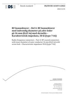 DANSK DS/EN IEC 61169-4