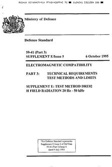 MODUK DEF STAN 59-41: PT 3: SUPP E