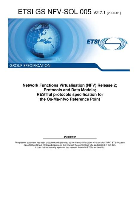 ETSI GS NFV-SOL 005