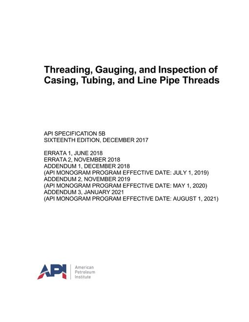 API Spec 5B