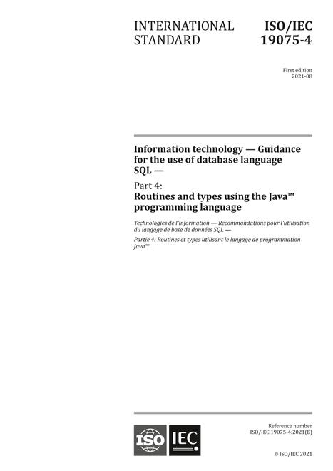ISO/IEC 19075-4:2021