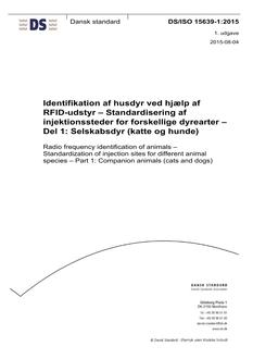DANSK DS/ISO 15639-1