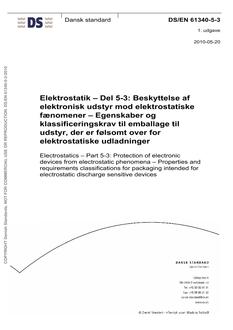DANSK DS/EN 61340-5-3