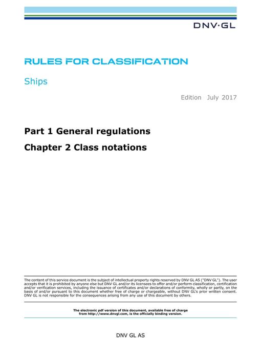 DNV DNVGL-RU-SHIPS PART 1 CHAPTER 2