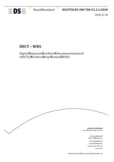 DANSK DS/ETSI EN 300 700 V2.2.1