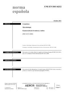 AENOR UNE-EN ISO 16212
