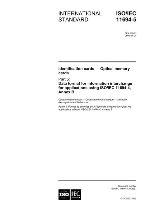 ISO/IEC 11694-5:2006