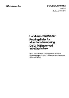 DANSK DS/CEN/CR 1030-2