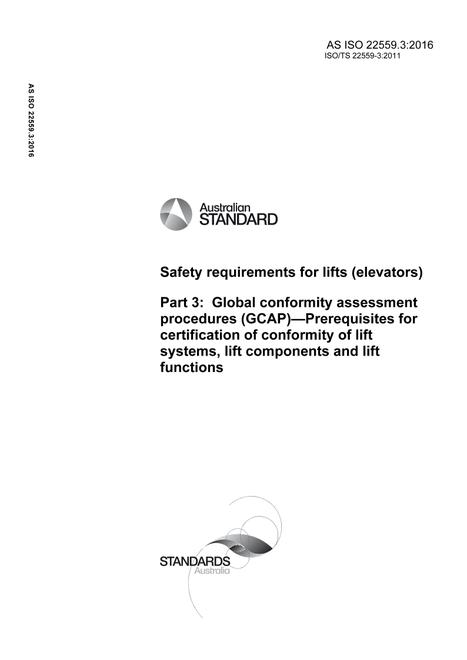 AS ISO 22559.3:2016