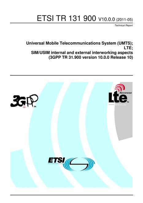 ETSI TR 131 900
