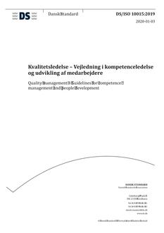 DANSK DS/ISO 10015