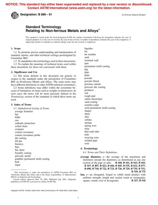 ASTM B899-01