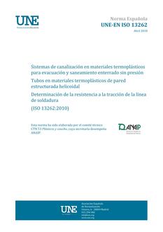AENOR UNE-EN ISO 13262