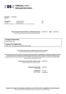 DANSK DSF/PREN ISO 23411