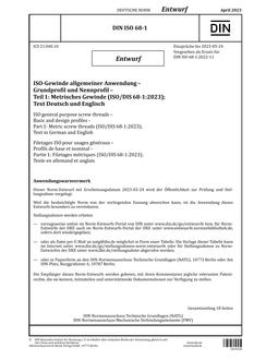 DIN ISO 68-1 - DRAFT