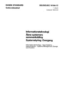 DANSK DS/ISO/IEC 10164-17
