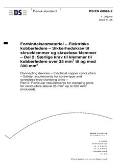 DANSK DS/EN 60999-2