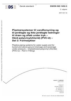 DANSK DS/EN ISO 1452-3