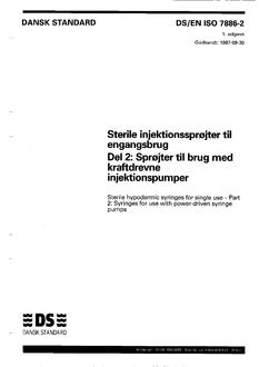DANSK DS/EN ISO 7886-2