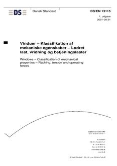 DANSK DS/EN 13115