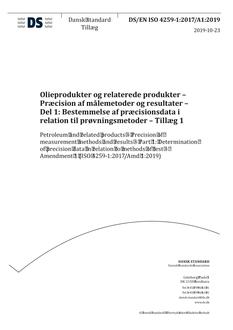 DANSK DS/EN ISO 4259-1