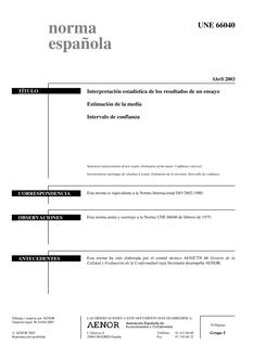 AENOR UNE 66040