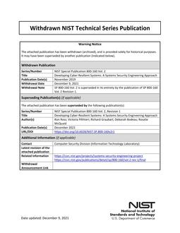 NIST SP 800-160 VOL 2