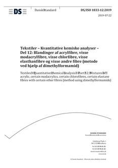 DANSK DS/ISO 1833-12