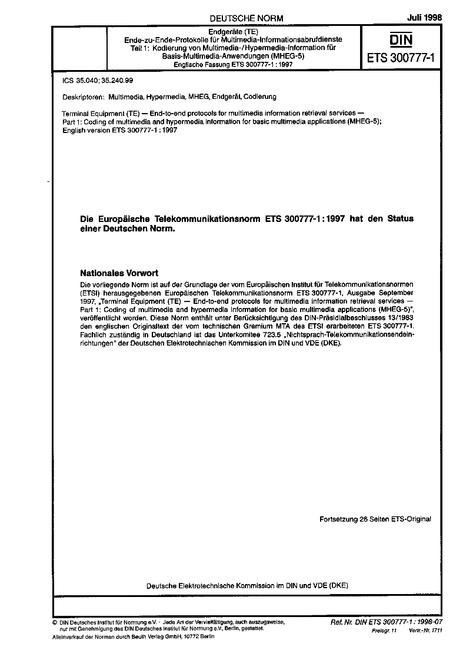 DIN ETS 300777-1