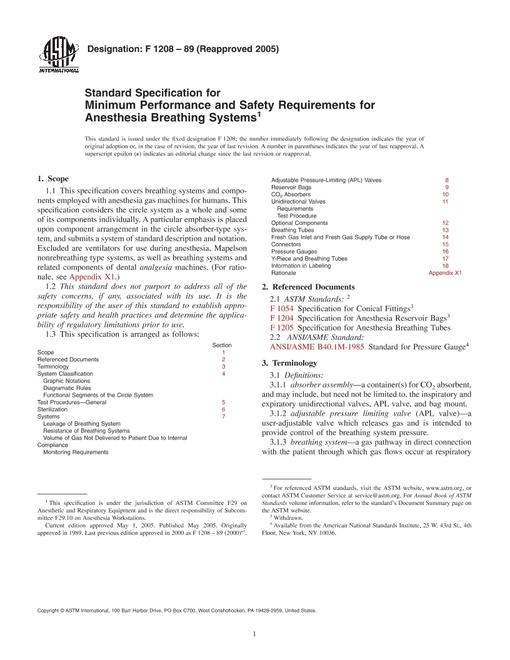 ASTM F1208-89(2005)