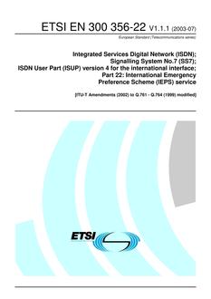 ETSI EN 300 356-22