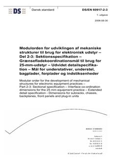 DANSK DS/EN 60917-2-3
