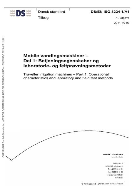 DANSK DS/EN ISO 8224-1