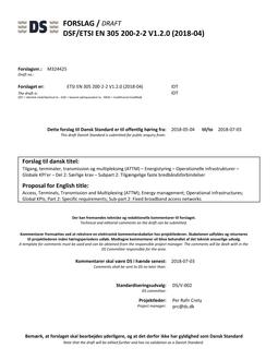 DANSK DSF/ETSI EN 305 200-2-2 V1.2.0 (2018-04)