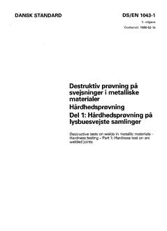 DANSK DS/EN 1043-1