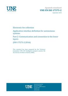 AENOR UNE-EN ISO 17575-2