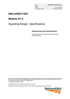 NR NR/L2/SIG/11201/MOD A1-3 ISSUE 1