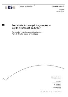 DANSK DS/EN 1991-2