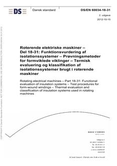 DANSK DS/EN 60034-18-31