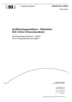 DANSK DS/EN 474-3